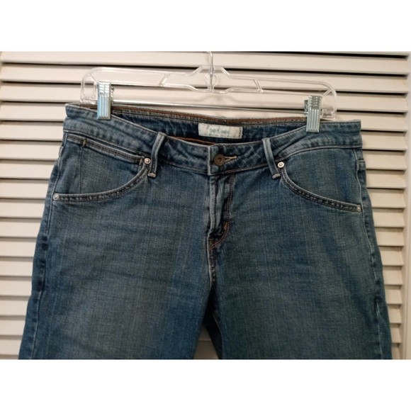 Levi's 545 Size 8 Shorts Blue Jean Denim Bermuda Cotton Womens Cuffed Stretch - Picture 7 of 9